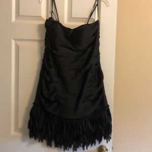 Black Strapless Mini Dress